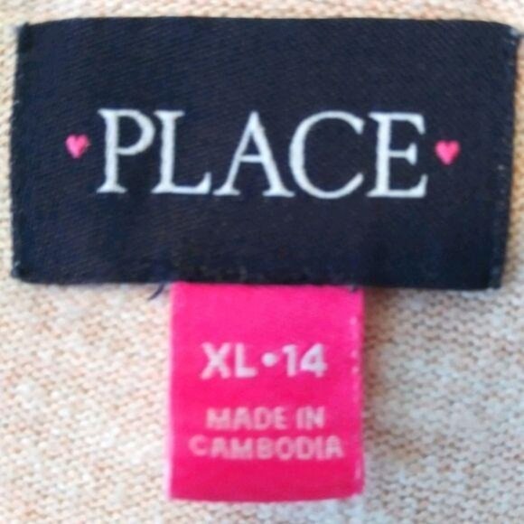 I Cant Even Girls XL 14 Long Sleeve Hi-Low Ruffle Hem Shirt By Place Pink - Picture 5 of 5